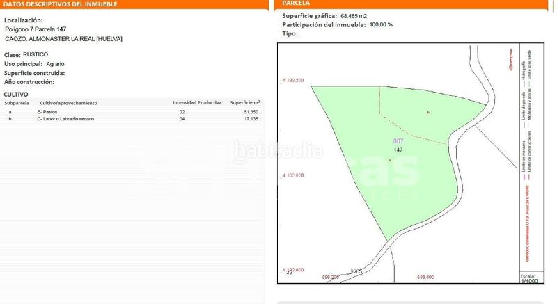 Foto cb8a5838-8d89-4d2b-a7bc-bbab66a41d6a. Finca rústica a Almonaster la Real