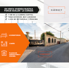 Masia a Paraje guilln 42. Cabokey vende cortijo-chalet (la caada) en ubicacion inmejorabl