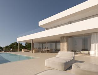 Chalet en Cumbre del Sol. Villa moderna con vistas panorámicas  benitachell
