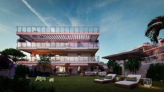 Rez-de-chaussée à Can Sans. Espectacular planta baja con más de 300 m² de terraza y vistas f