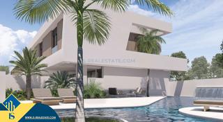 Casa en Pilar de la Horadada Ciudad. Casas con piscina comunitaria en construcción en orihuela costa,