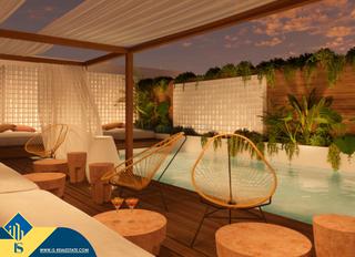 Apartament a Santa Eulària des Riu. Apartamentos en construcción con piscina compartida, islas balea
