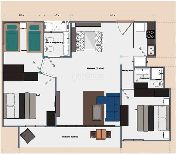 Foto 1592316e-4804-490f-86a9-3e09f95c9188. Dachwohnung mit heizung parking in Zona los Frutales Torrevieja