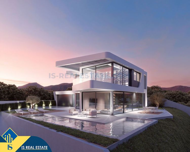 Foto 1291d2e6-c12d-4c8e-aab9-29de78055a90. Chalet villa en construcción con piscina privada, en la provincia de alicante, en la ciudad . 3 habitaciones | 220 m² | a 5 kilóm en Altea