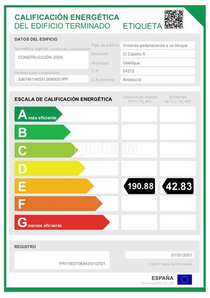 Foto 45b9b76b-4aa6-450f-81a3-a2dcd6c600bb. Pis a calle castillo 5 a Velefique