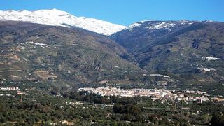 Bauernhof in Órgiva. Encantadora finca rústica con casa, piscina y frutales en órgiva