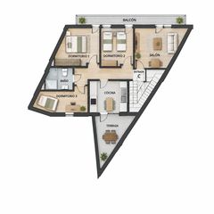 Casa aparellada  Calle veleta. Una propiedad, tres posibles viviendas!