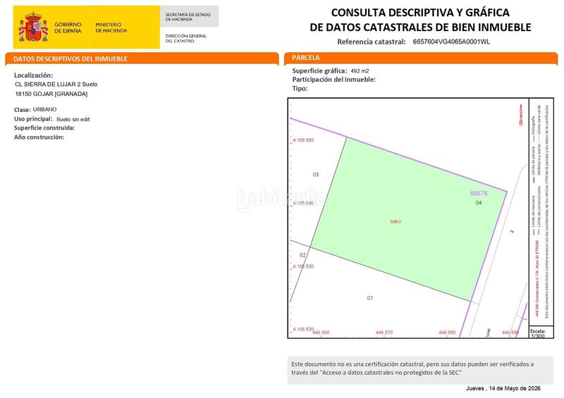 Foto cfce5597-5cfb-41d2-889a-85cd1ce1c03d. Terreny residencial a Gójar