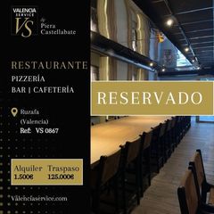 Miete Geschäftsraum in Russafa. Vs 0867  reservado restaurante pizzería en ruzafa