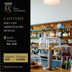 Transfer Business premise in Russafa. 0768  cafetería bar con ambientación musical en ruzafa