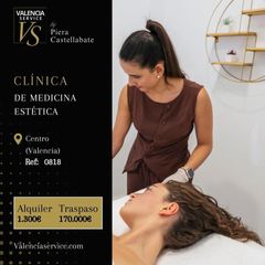 Transfer Business premise in Russafa. 0818  clínica de medicina estética en el centro de valencia