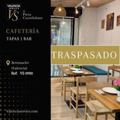 Lloguer Local Comercial a Barrio de Benimaclet. Vs 0900  traspasado cafetería tapas bar en benimaclet