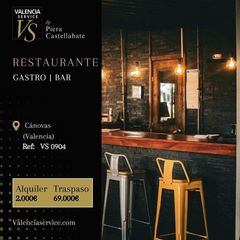 Transfer Business premise in Gran Via. Vs0904  restaurante gastro bar en pleno cánovas