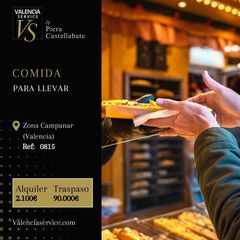 Traspàs Local Comercial a Barrio Benicalap. 0815  comida para llevar en zona campanar  benicalap  beniferri