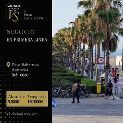 Traspàs Local Comercial a El Cabanyal-El Canyamelar. 0860  negocio en primera línea de playa malvarrosa
