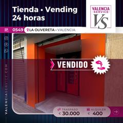 Traspàs Local Comercial a Nou Moles. 0549 - tienda vending 24 hs en la olivereta