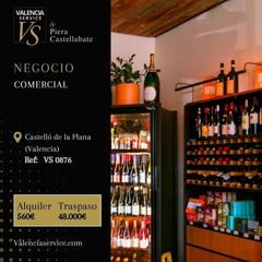 Traspàs Local Comercial a Casco Histórico. Vs 0876  local comercial vinoteca en castelló de la plana