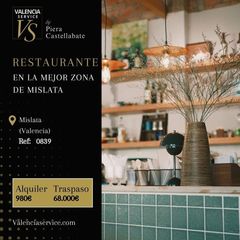 Trapasso Locale commerciale in La Constitución-Canaleta. 0839  restaurante en la mejor zona de mislata