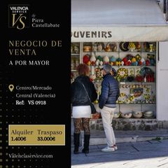 Transfer Business premise in El Mercat. Vs 0918  negocio de venta al por mayor en centro  mercado centra