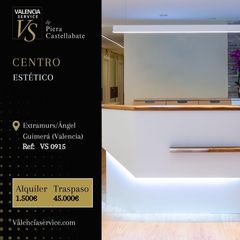 Traspàs Local Comercial a Arrancapins. Vs 0915  centro de estética en traspaso en extramursángel guimer