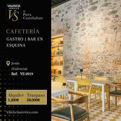 Traspàs Local Comercial a L´Hort de Senabre. Vs 0919  cafetería gastrobar en esquina con encanto en jesús