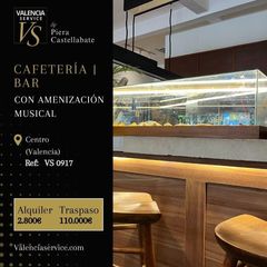 Traspàs Local Comercial a El Pla del Remei. Vs 0917  cafetería bar con ambientación musical en pleno centro