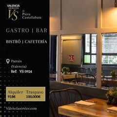 Transfer Business premise in Vara de Quart. Vs 0924  gastrobar bistró cafetería en patraix
