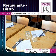Traspàs Local Comercial a Arrancapins. 0579 - restaurante bistró cafetería en arrancapins/ extramurs