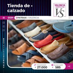 Transfer Business premise in Barrio de Patraix. 0591 - tienda de calzado en patraix
