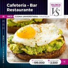 Traspàs Local Comercial a La Carrasca. 0631 - maravillosa cafetería bar restaurante en zona universitar
