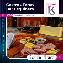 Traspàs Local Comercial a Albors. 0638 - estupendo gastro tapas bar esquinero en algiros
