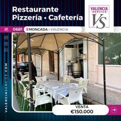 Local Comercial a Moncada. 0681 - venta de bajo con licencia de restaurante pizzería cafete