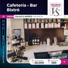 Traspàs Local Comercial a L´Amistat. 0688 - cafetería bar bistró en algirós entre blasco ibáñez y man