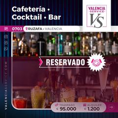 Traspàs Local Comercial a Russafa. 0703 - cafetería cocktail bar en ruzafa