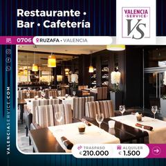 Traspàs Local Comercial a Russafa. 0706 - estupendo restaurante bar cafetería en ruzafa