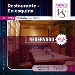 Traspàs Local Comercial a Russafa. 0707 - fantástico restaurante en esquina en ruzafa
