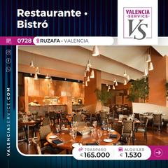 Traspàs Local Comercial a Russafa. 0728 - estupendo restaurante bistró en ruzafa