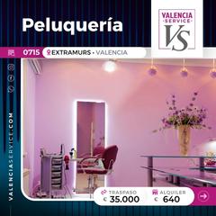Traspàs Local Comercial a La Petxina. 0715 - peluquería en zona extramurs / gran vía de fernando el ca