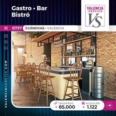 Traspàs Local Comercial a Gran Via. 0737 - fantástico gastro bar bistró en cánovas