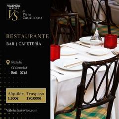 Lloguer Local Comercial a Russafa. 0746  estupendo restaurante bar cafetería en ruzafa
