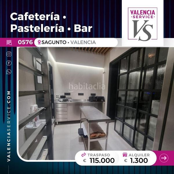 Foto 2c124889-3959-49a8-8254-cd0dcd61e369. Alquiler local comercial 0576 maravillosa cafetería pastelería bar o en Sagunt