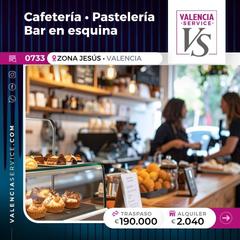 Traspàs Local Comercial a La Raïosa. 0733  cafetería pastelería bar en esquina en zona jesús