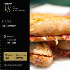 Traspàs Local Comercial a Doctor Palos - Alto Palancia. 0641  maravillosa casa de comida en sagunto