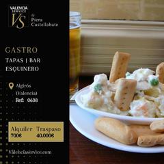 Traspàs Local Comercial a L´Amistat. 0638  estupendo gastro tapas bar esquinero en algiros