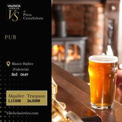 Traspàs Local Comercial a Ciutat Jardí. 0649  pub en zona blasco ibáñezalgiros