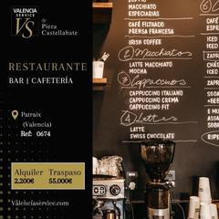 Traspàs Local Comercial a La Raïosa. 0674  bar cafetería restaurante en jesúspatraix