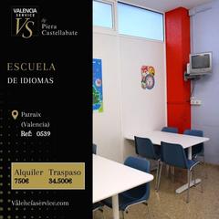Traspàs Local Comercial a Vara de Quart. 0539  escuela de idiomascentro de estudios en patraix