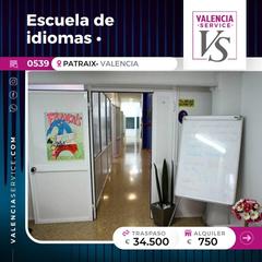 Traspàs Local Comercial a Vara de Quart. 0539  escuela de idiomascentro de estudios en patraix