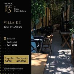 Traspàs Local Comercial a Rocafort. 0744  villa de dos plantas en rocafort