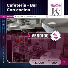 Traspàs Local Comercial a L´Amistat. 0481-vendido cafetería bar con cocina en algiros